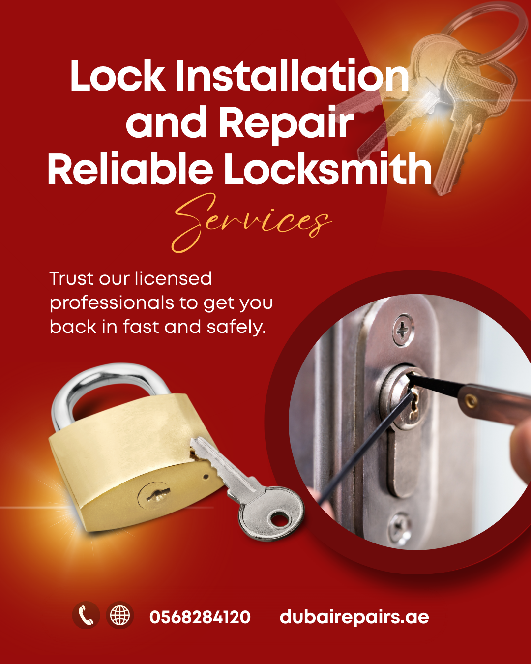 Service Lock In 24/7 Best Lock Installation Repair Service In Dubai | Lowest Price